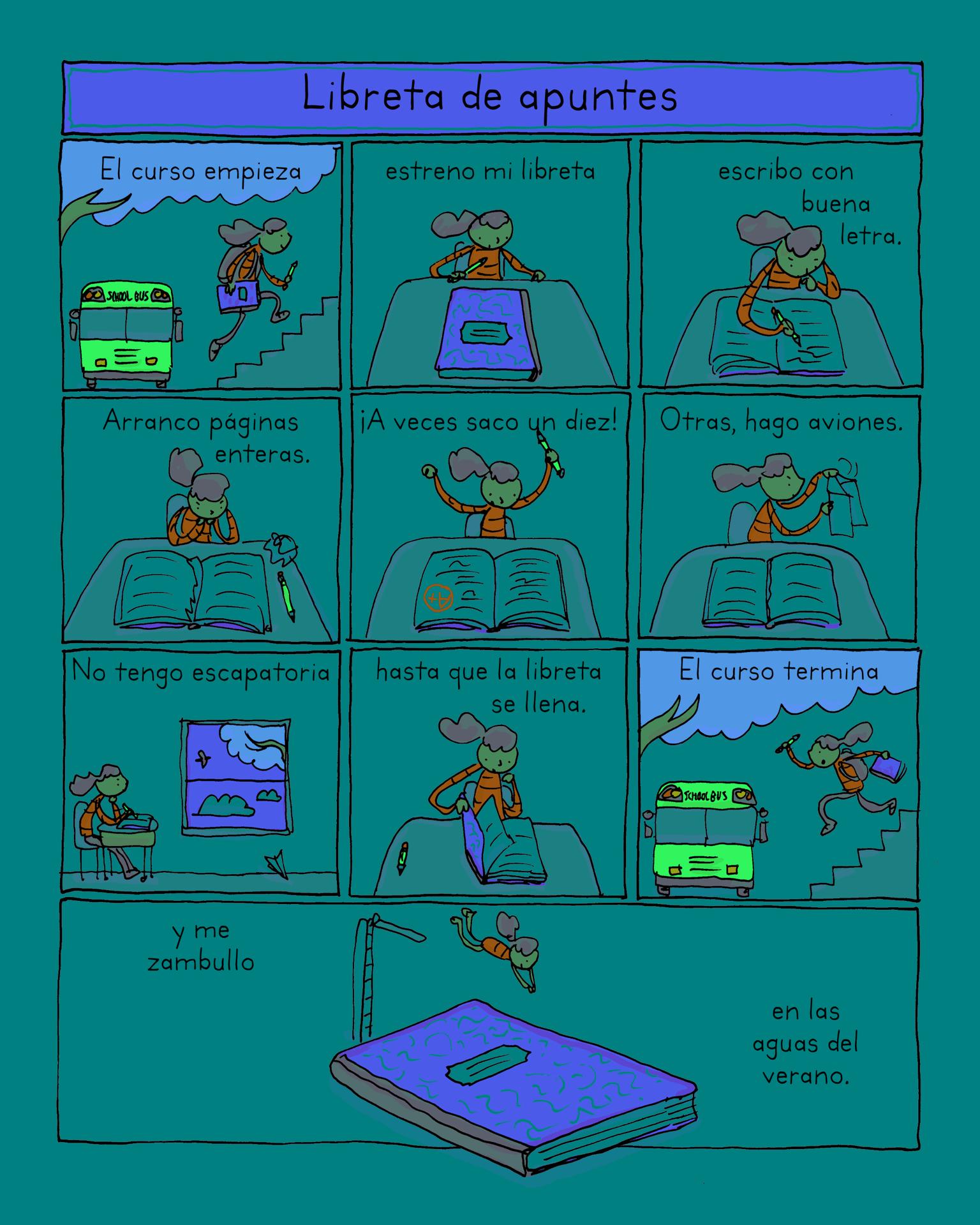 Imagen cedida por la editorial Garbuix Books de 'Poesía en Cómic', del historietista Grant Snider. EFE ***SOLO USO EDITORIAL***