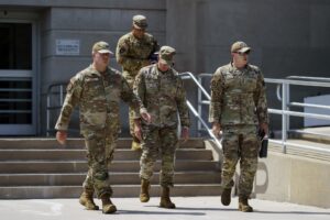 Miembros de la Guardia Nacional en Washington. EFE/EPA/WILL OLIVER