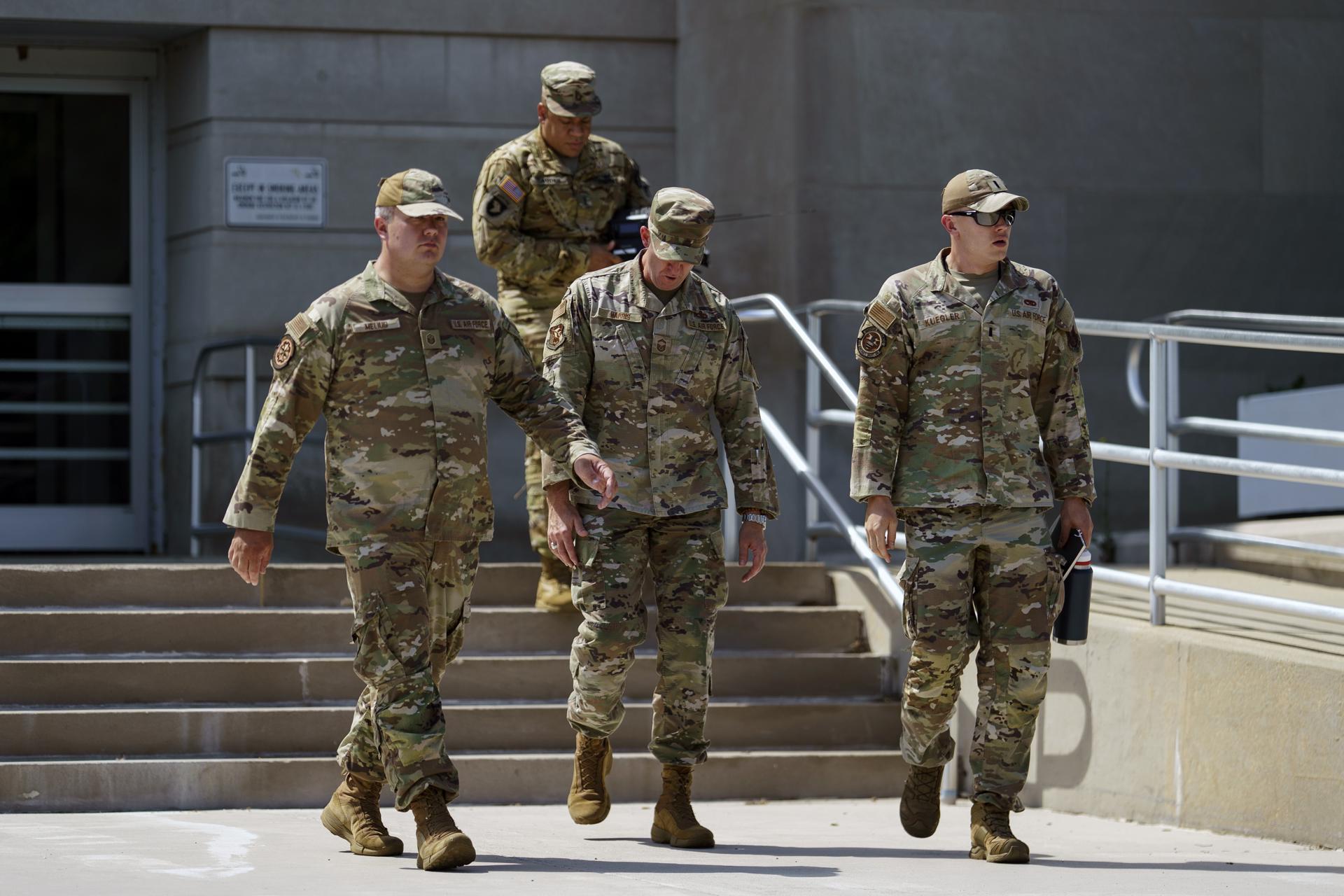 Miembros de la Guardia Nacional en Washington. EFE/EPA/WILL OLIVER