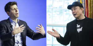 Combo de fotografías de archivo que muestra al director general de OpenAI, Sam Altman (i), y el empresario Elon Musk. EFE/John G. Mabanglo/ Francis Chung