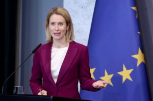 Fotografía de archivo de la alta representante de la Unión Europea para Asuntos Exteriores, Kaja Kallas, en Bruselas (Bélgica). EFE/Malton Dibra
