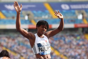 La dominicana Marileidy Paulino en el Memorial Kamila Skolimowska de Silesia (Polonia). EFE/EPA/Jarek Praszkiewicz