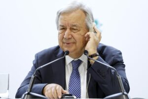 Fotografía de archivo del secretario general de la ONU, António Guterres. EFE/EPA/FRANCK ROBICHON