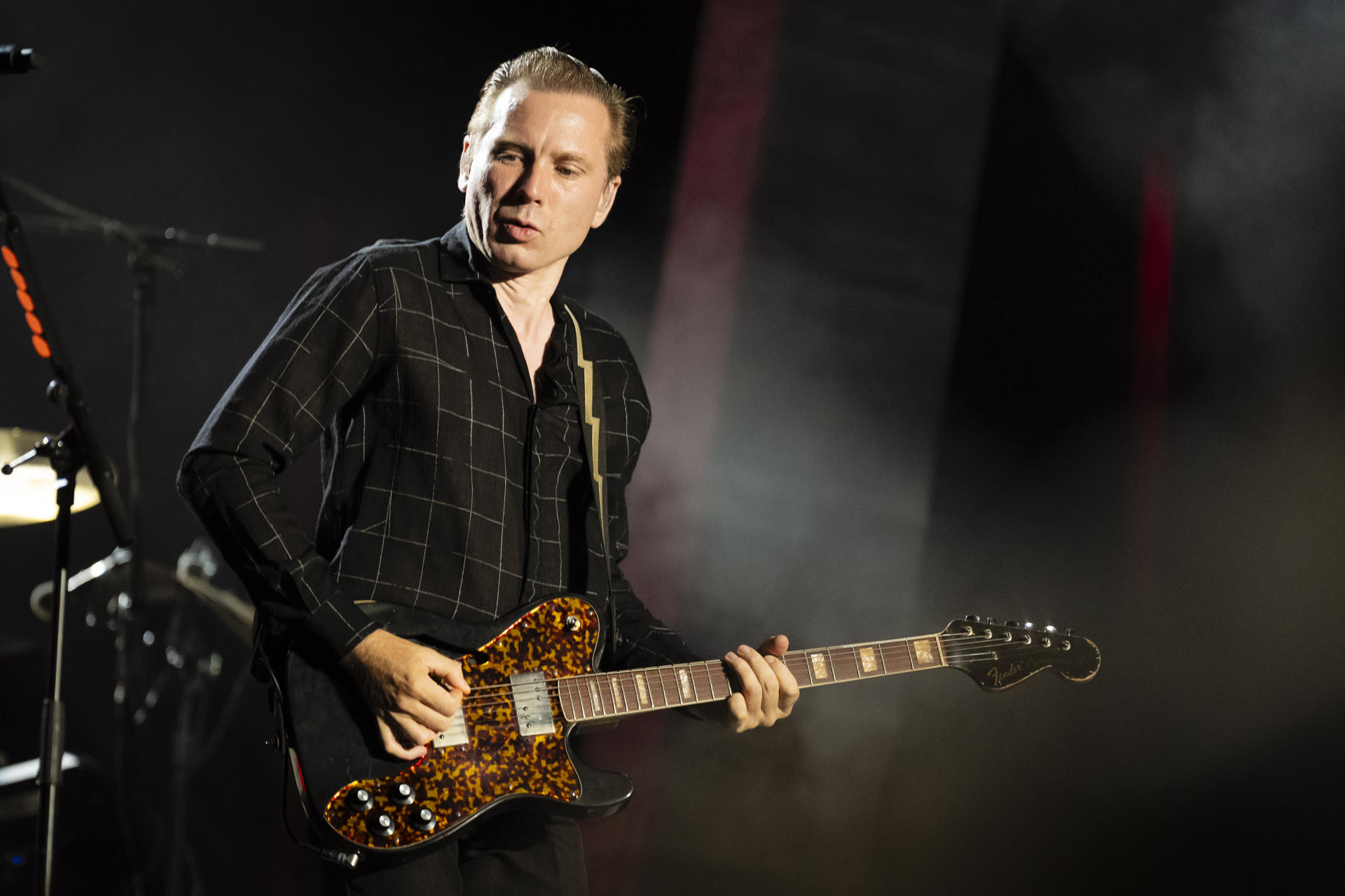 La banda escocesa Franz Ferdinand, ya veterana de la escena underground, visita por primera vez el Festival de Cap Roig, al que llega con un sexto álbum de estudio bajo el brazo, 'The human fear', que capta la esencia musical del grupo. EFE/ David Borrat

