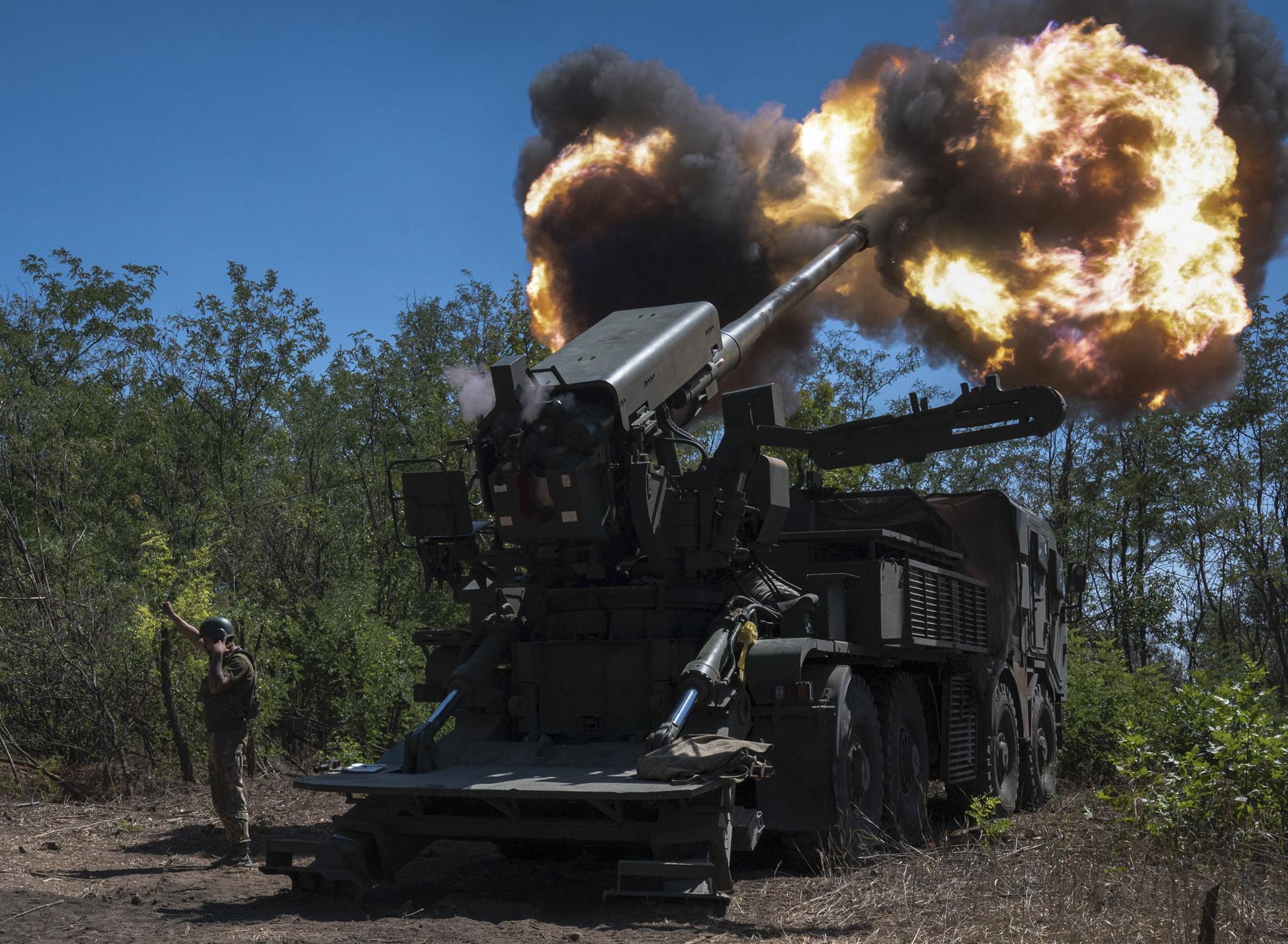 Imagen de 20 de agosto de 2025 de las fuerzas ucranianas en Zaporiyia.EFE/EPA/STRINGER