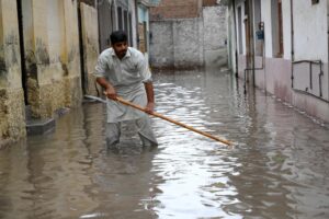 Imagen de las inundaciones por monzón en Pakistán.EFE/EPA/BILAWAL ARBAB