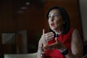 La ministra de Defensa, Margarita Robles, en una entrevista con EFE. EFE/Chema Moya