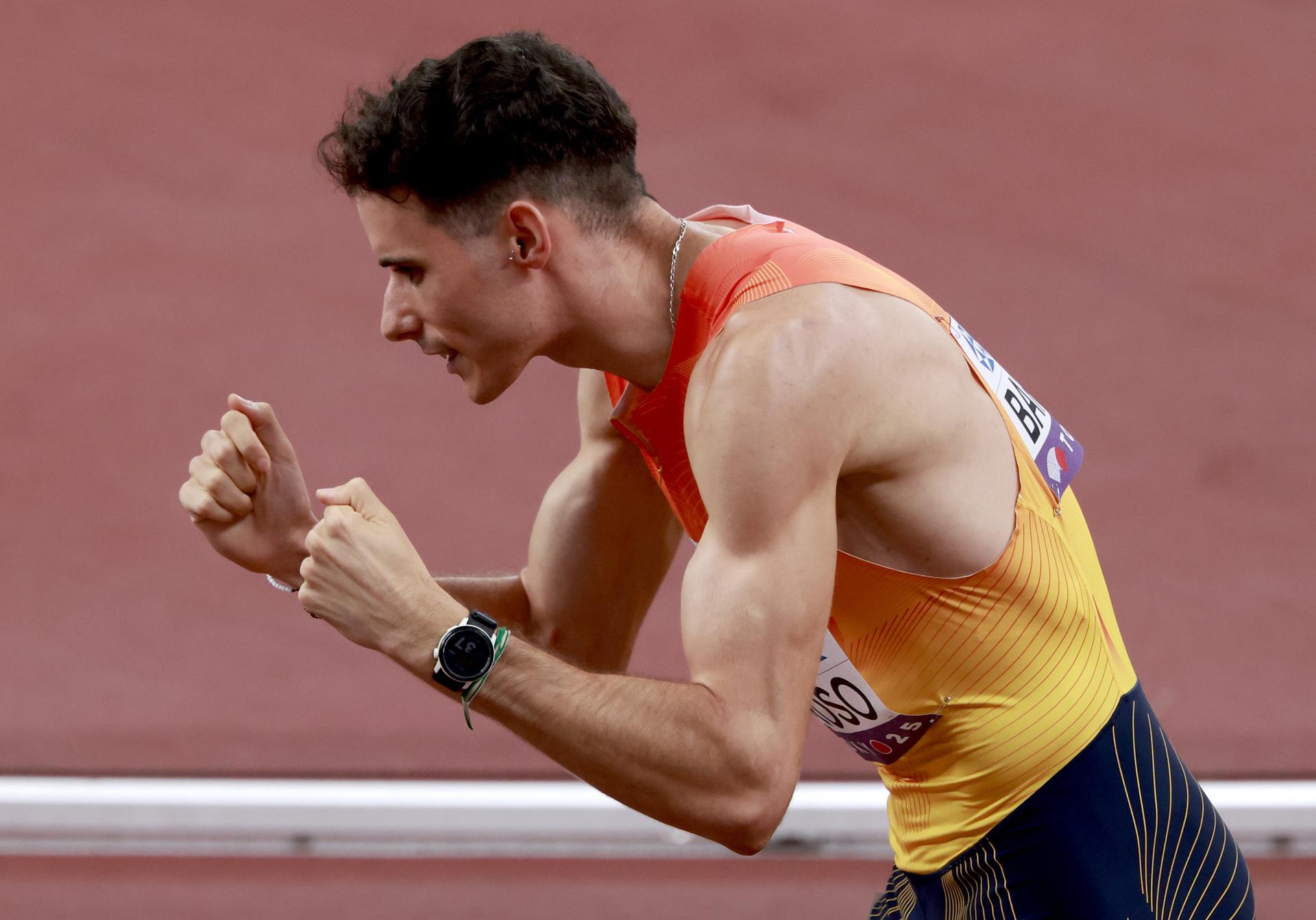 El atleta español David Barroso después de competir en las series de 800 metros masculinos en el Campeonato Mundial de Atletismo 2025 en Tokio, Japón. EFE/EPA/MAST IRHAM
//////////
TOKYO (Japan), 16/09/2025.- David Barroso of Spain reacts after competing in the Men's 800m heats at the World Athletics Championships 2025 in Tokyo, Japan, 16 September 2025. (Mundial de Atletismo, 800 metros, Japón, España, Tokio) EFE/EPA/MAST IRHAM
