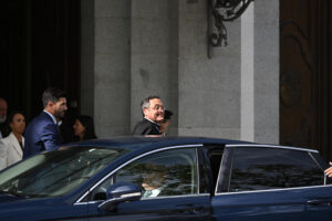 El fiscal general del Estado, Álvaro García Ortiz a su llegada este viernes al Tribunal Supremo que acoge el tradicional acto de apertura del año judicial presidido por Felipe VI. EFE/ Fernando Villar