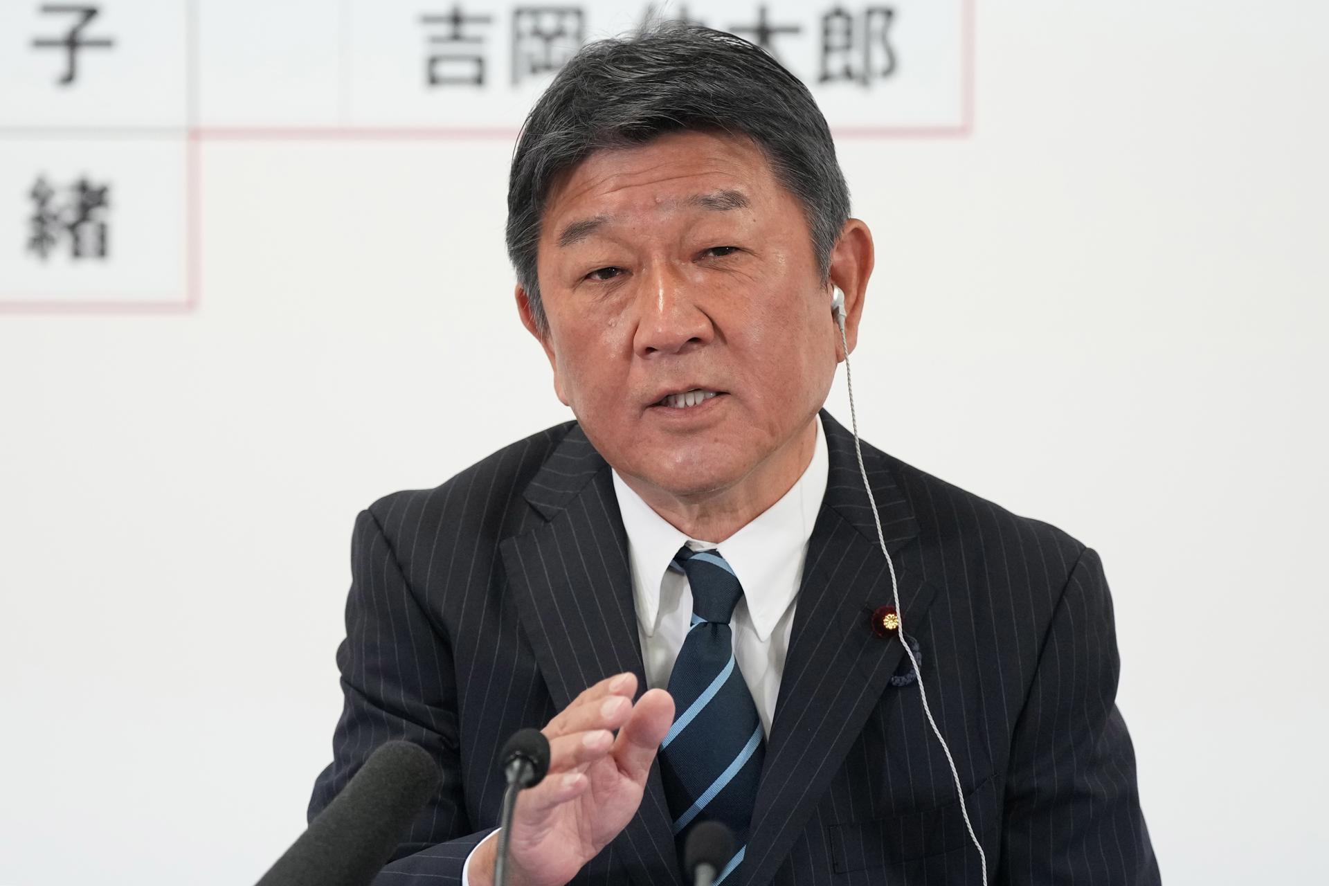Foto de archivo del exministro japonés Toshimitsu Motegi, quien ha confirmado su intención de concurrir a los comicios internos para escoger al nuevo presidente del PLD. EFE/EPA/TORU HANAI / POOL