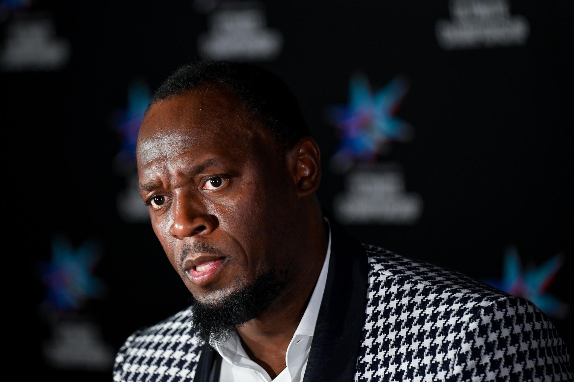 El exatleta jamicano Usain Bolt, el pasado jueves, en Tokio, donde se disputan los Mundiales de Atletismo. EFE/EPA/Zsolt Czegledi