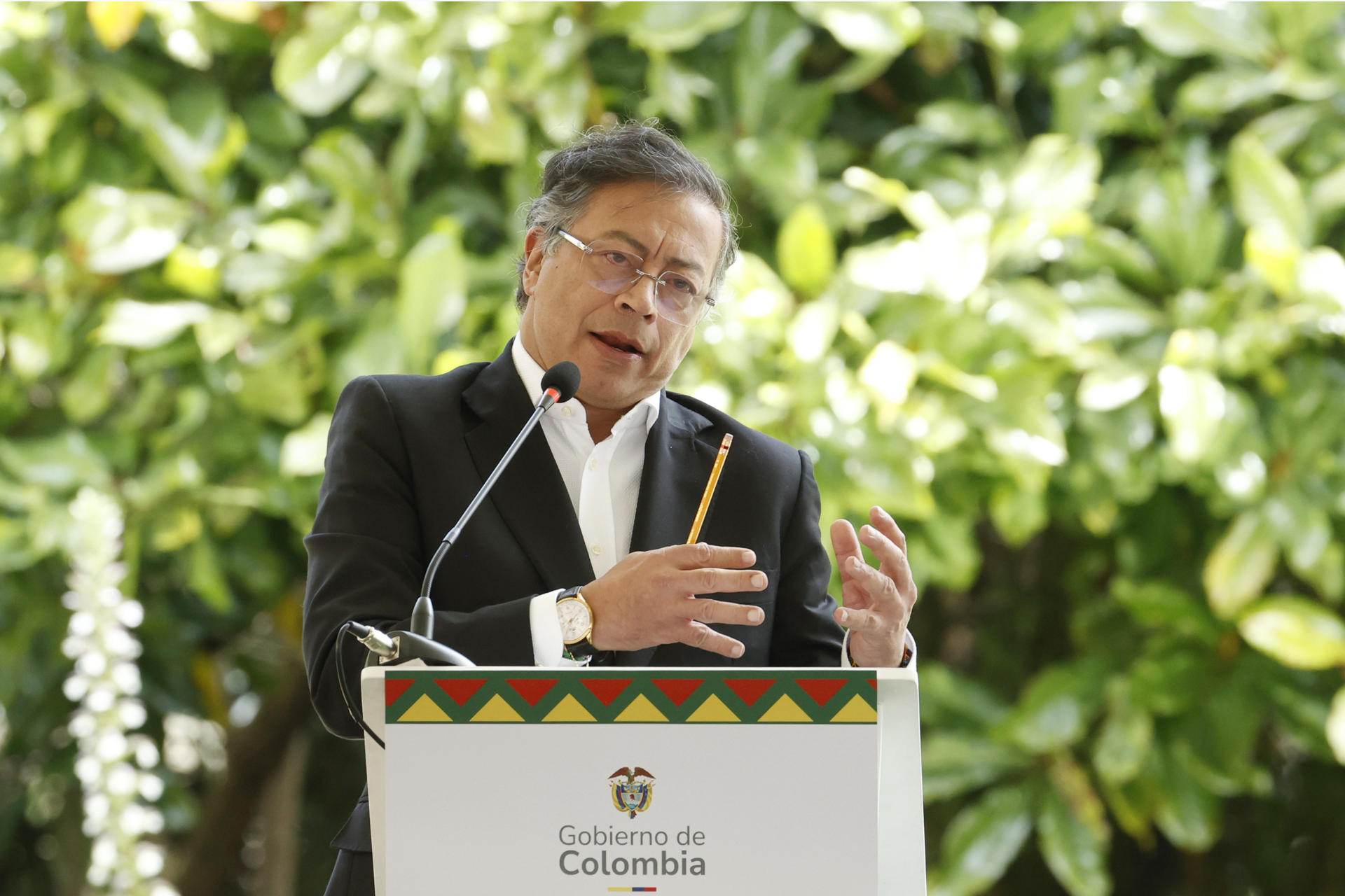 Fotografía de archivo del presidente de Colombia, Gustavo Petro. EFE/ Mauricio Dueñas Castañeda