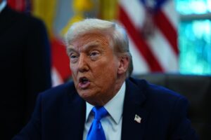 El presidente de EE.UU., Donald Trump. EFE/EPA/Aaron Schwartz / POOL