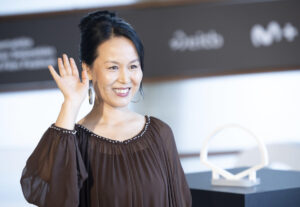 La actriz Xiaohong Zhao posa este miércoles durante la presentación de la película china "Jianyu laide mama", que compite en la sección oficial del 73 Festival Internacional de Cine de San Sebastián. EFE/ Javier Etxezarreta