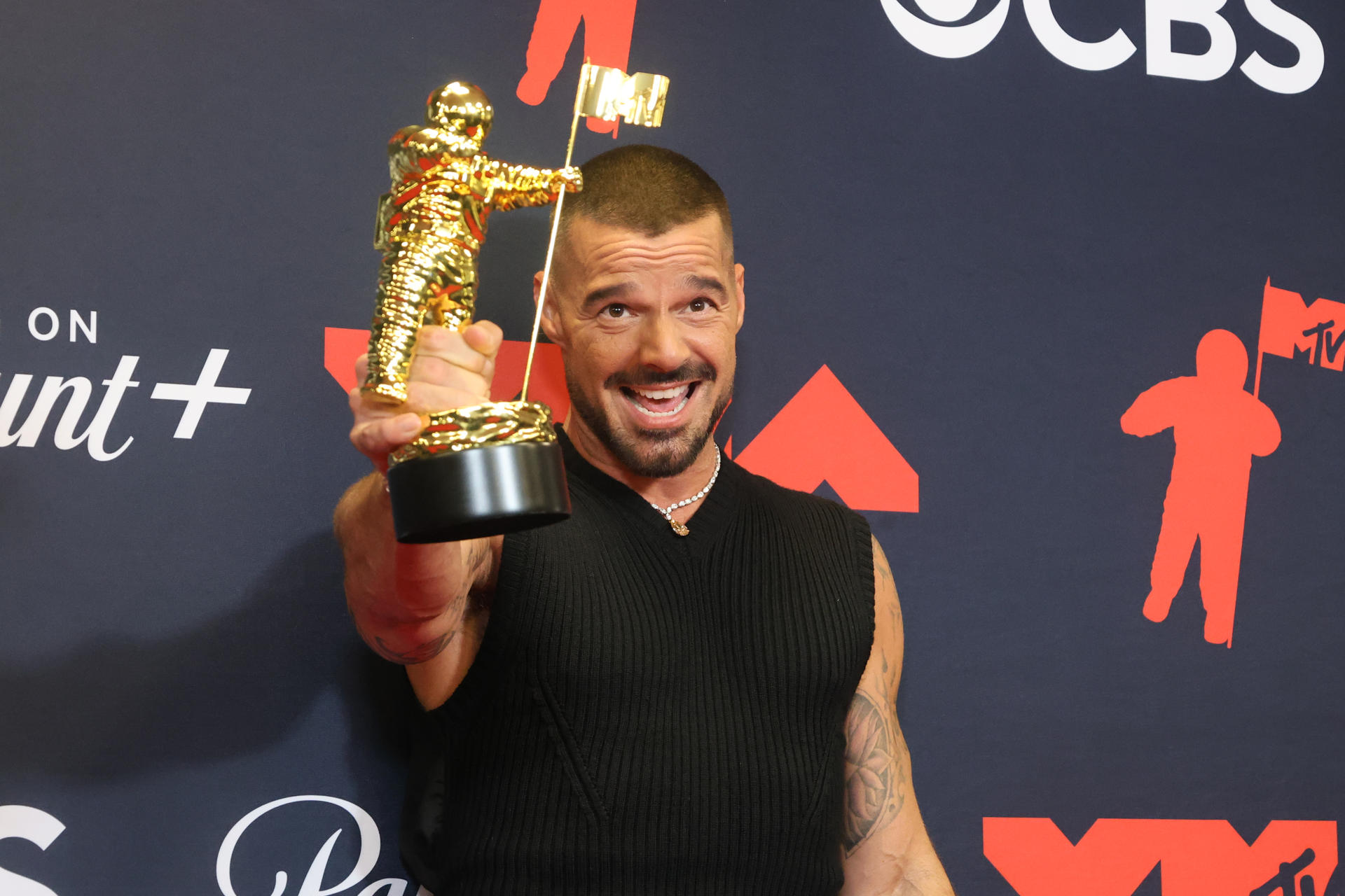 El cantante puertorriqueño Ricky Martin posa en los Premios MTV Video Music Awards (VMA) este 7 de septiembre de 2025, en Nueva York (Estados Unidos). EFE/ Octavio Guzmán
