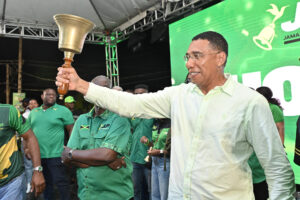 Foto de archivo del primer ministro de Jamaica, Andrew Holness. EFE/Rudolph Brown