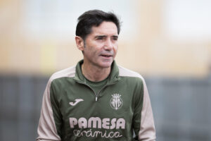 El entrenador del Villarreal CF, Marcelino García Toral, durante el entrenamiento previo al partido de Liga de Campeones mañana miércoles frente a la Juventus de Turín.- EFE / Andreu Esteban.