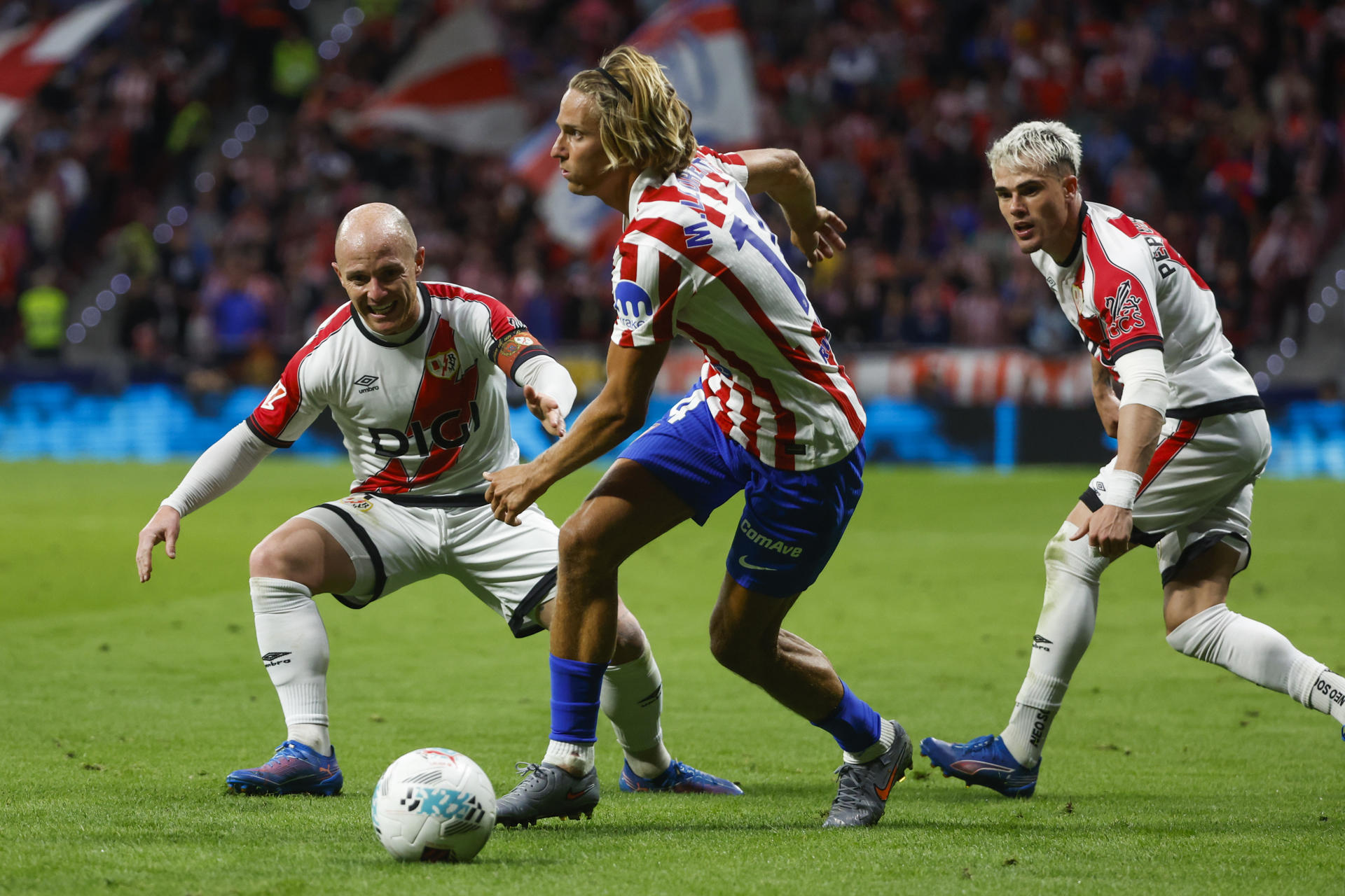 Marcos Llorente, en el último partido ante el Rayo Vallecano. EFE/Juanjo Martín