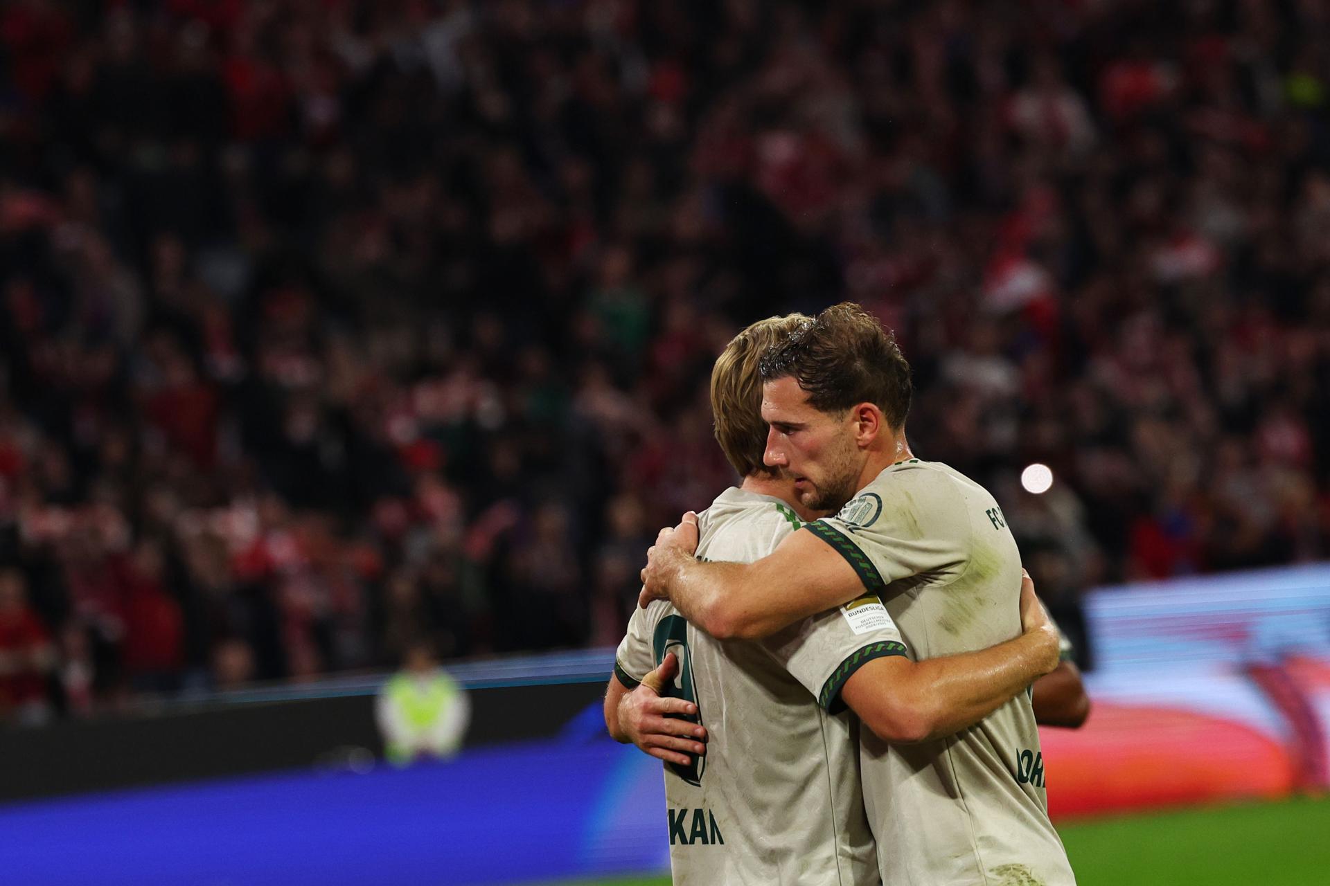 Harry Kane festeja el 2-0. EFE/EPA/ANNA SZILAGYI.
