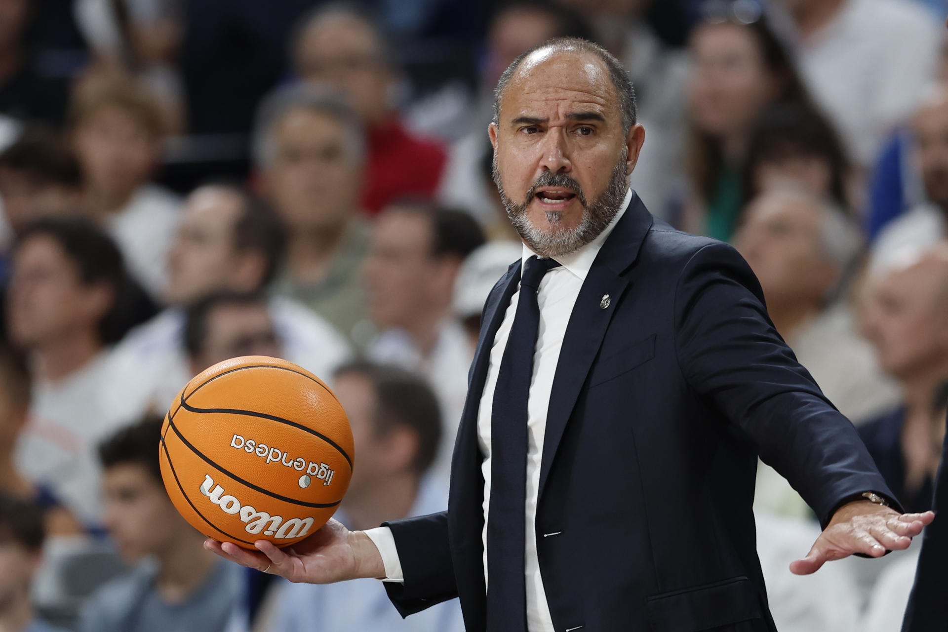 Chus Mateo, nuevo seleccionador español de baloncesto. EFE/ Mariscal