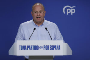 El secretario general del Partido Popular, Miguel Tellado en una imagen de archivo. EFE/ Zipi Aragon