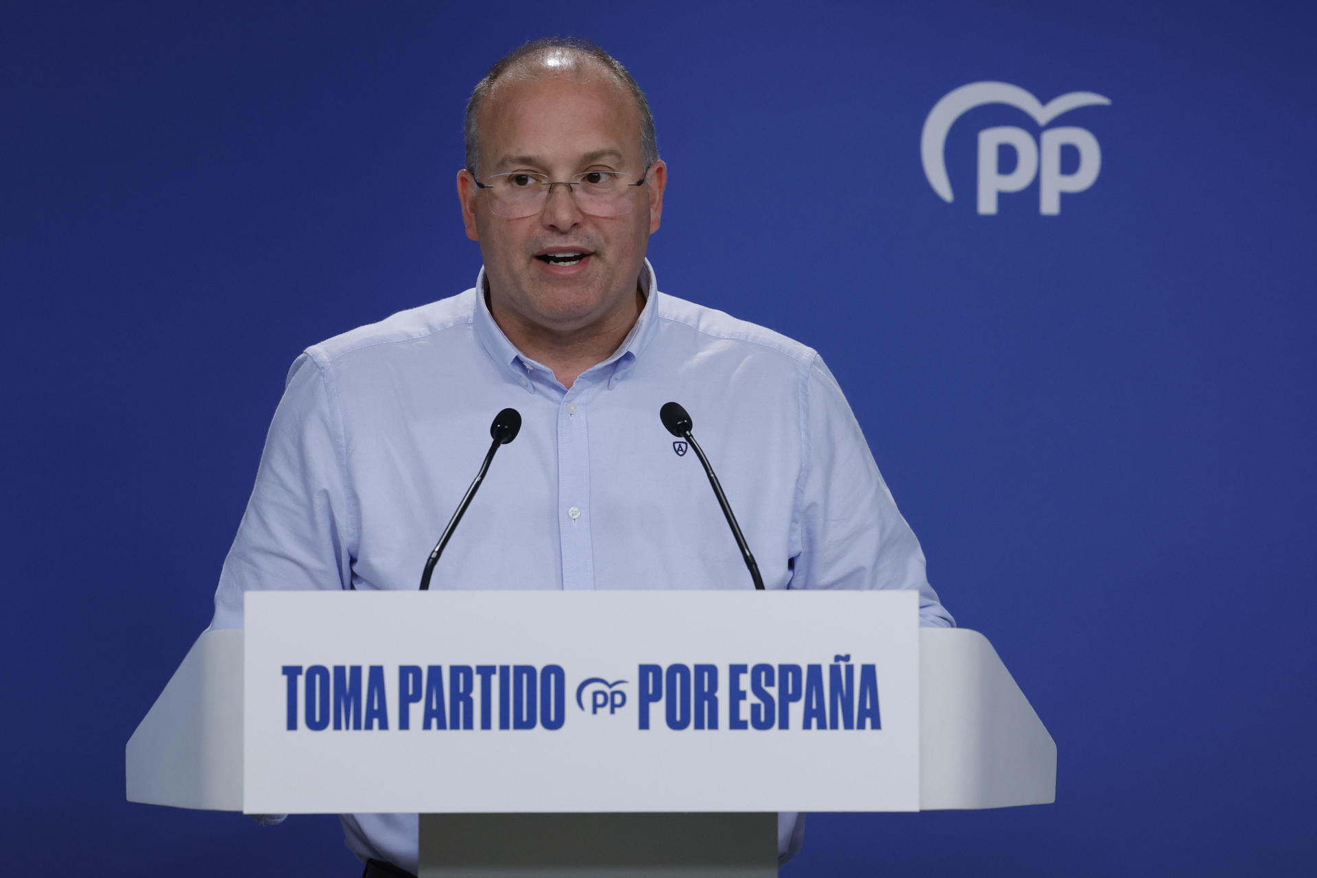 El secretario general del Partido Popular, Miguel Tellado en una imagen de archivo. EFE/ Zipi Aragon