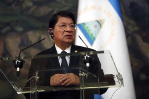Foto de archivo de Denis Moncada, aspirante a la Secretaría General del Sistema de la Integración Centroamericana (SICA). EFE//MAXIM SHIPENKOV