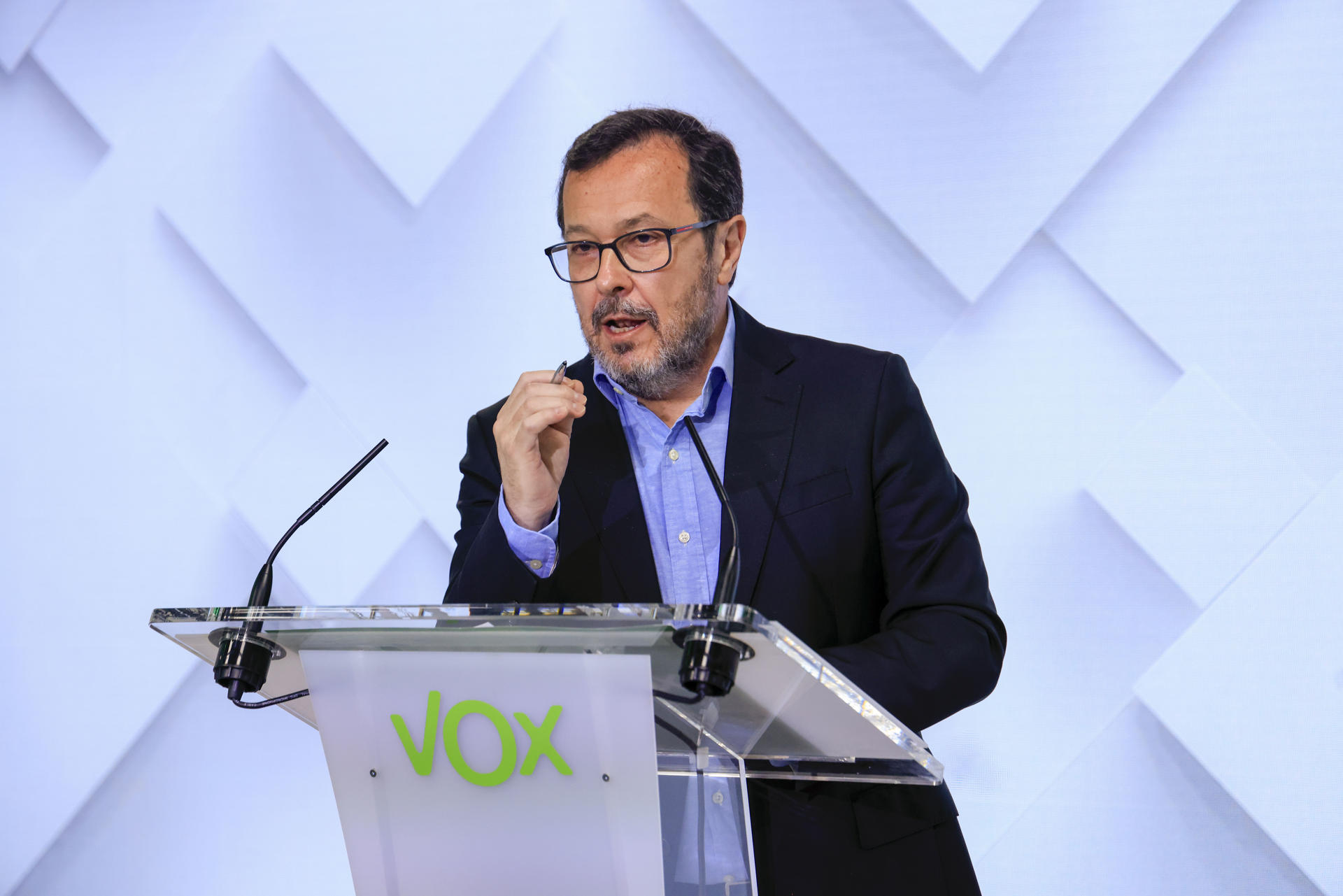 MADRID, 07/07/2025.- El portavoz de VOX, José Antonio Fuster. EFE/ Pablo R. Seco