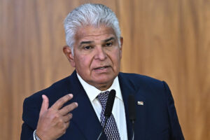 Fotografía del 28 de agosto de 2025 del presidente de Panamá, José Raúl Mulino, en Brasilia (Brasil). EFE/Andre Borges