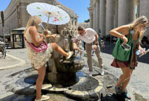 Imagen de archivo de la ola de calor del verano de 2024 en Italia. EFE/ Daniel Cáceres