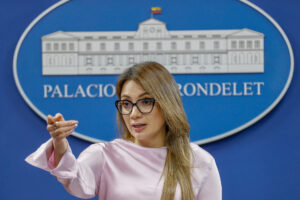 La portavoz del Gobierno de Ecuador, Carolina Jaramillo, en una foto de archivo. EFE/José Jácome