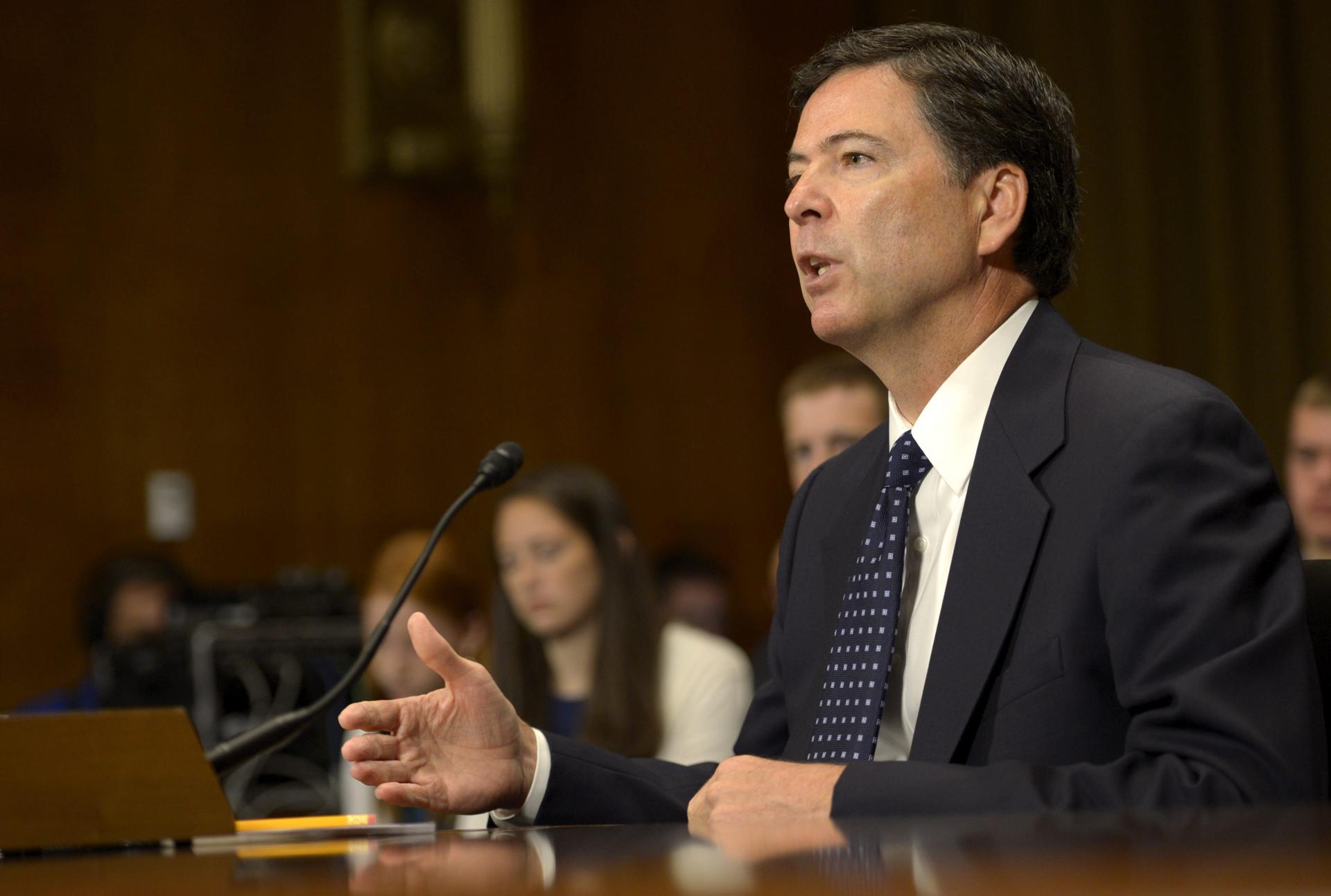 Fotografía de archivo de James Comey, en Washington (EE.UU.). EFE/ Shawn Thew
