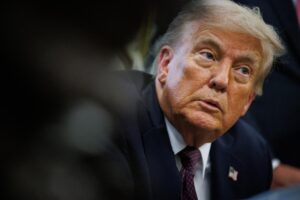 Foto de archivo del presidente de Estados Unidos, Donald Trump. EFE/SAMUEL CORUM