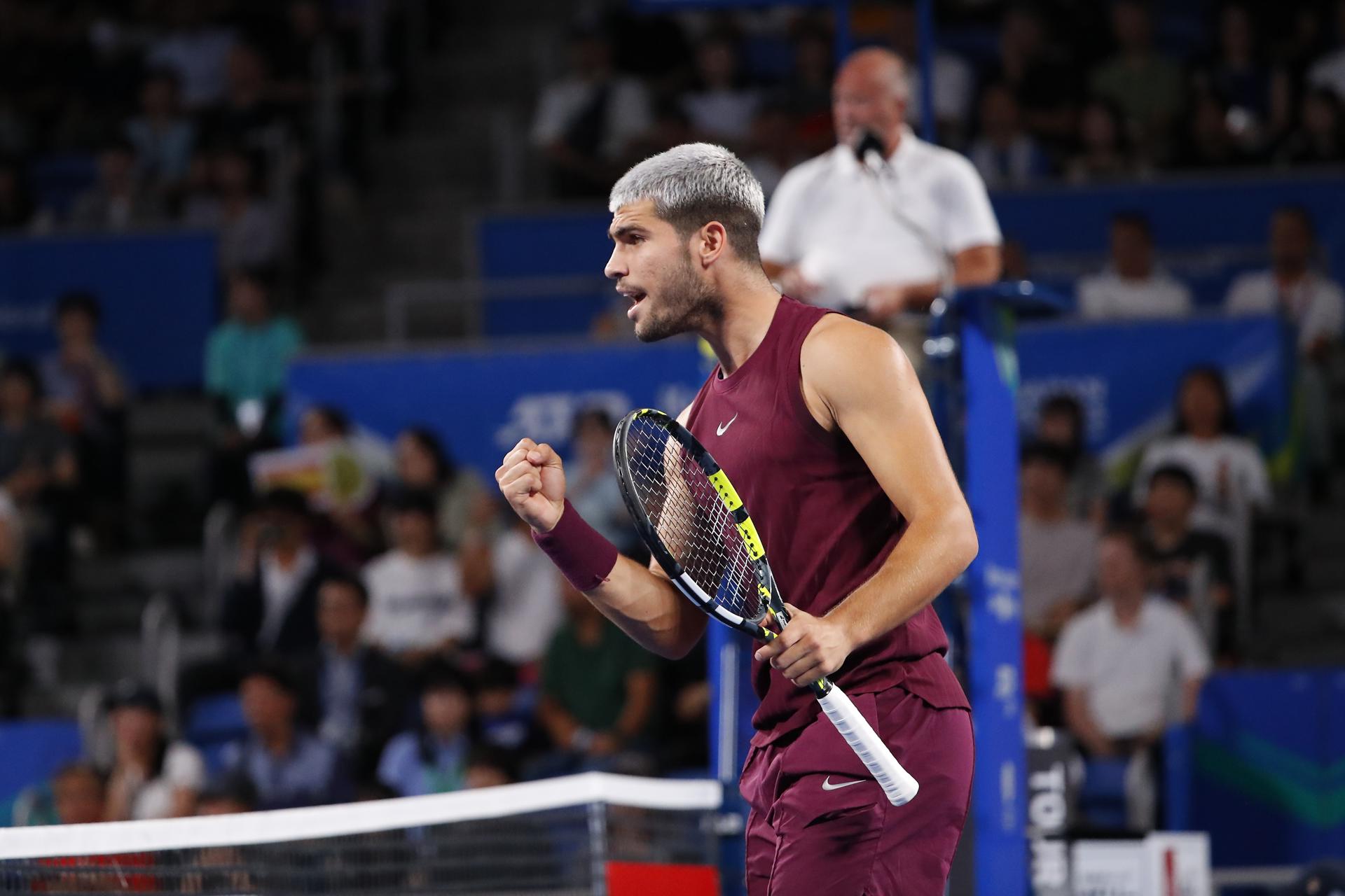 El número uno del mundo, el español Carlos Alcaraz. EFE/EPA/RODRIGO REYES MARIN