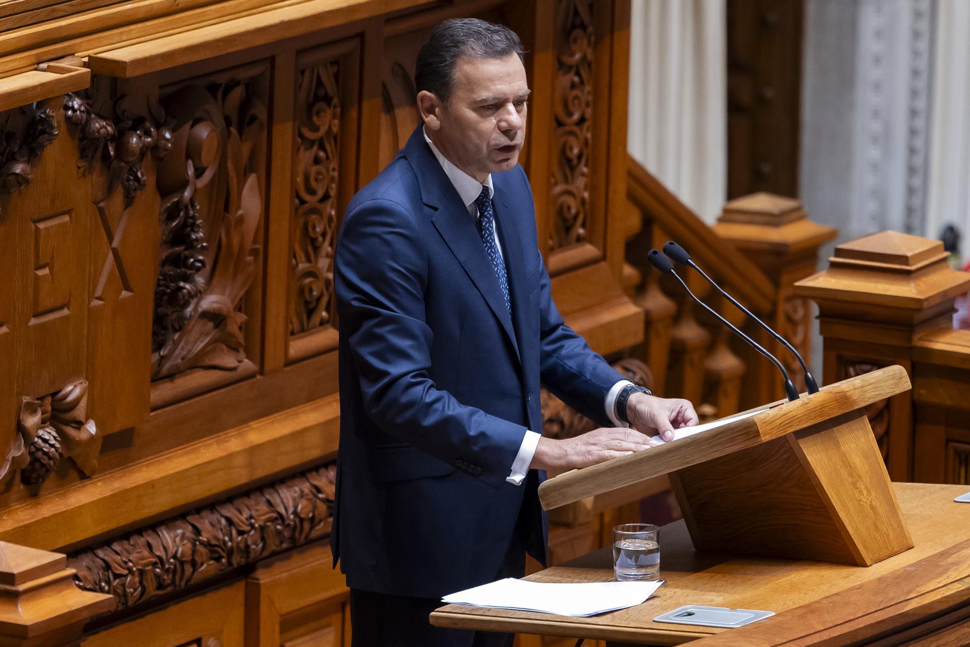 Foto de archivo del primer ministro luso, Luis Montenegro. EFE//JOSE SENA GOULAO