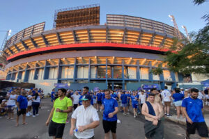 El estadio General Pablo Rojas, conocido como 'La Nueva Olla', en Asunción (Paraguay), volverá a ser sede de la final de la Copa Sudamericana. EFE/Nina Osorio