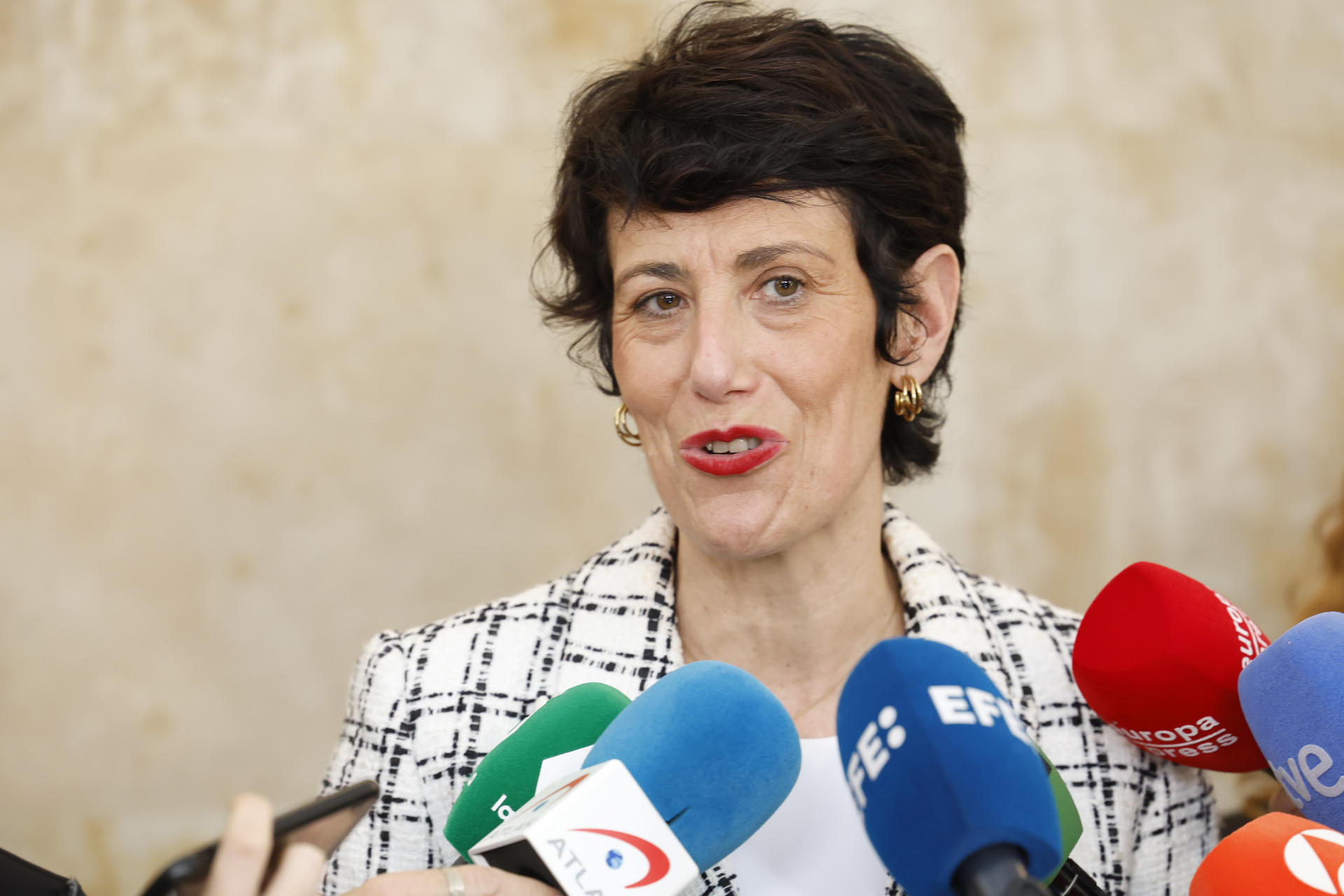 Imagen de archivo de la ministra de Inclusión, Seguridad Social y Migraciones, Elma Saiz. EFE/ J.P. Gandul