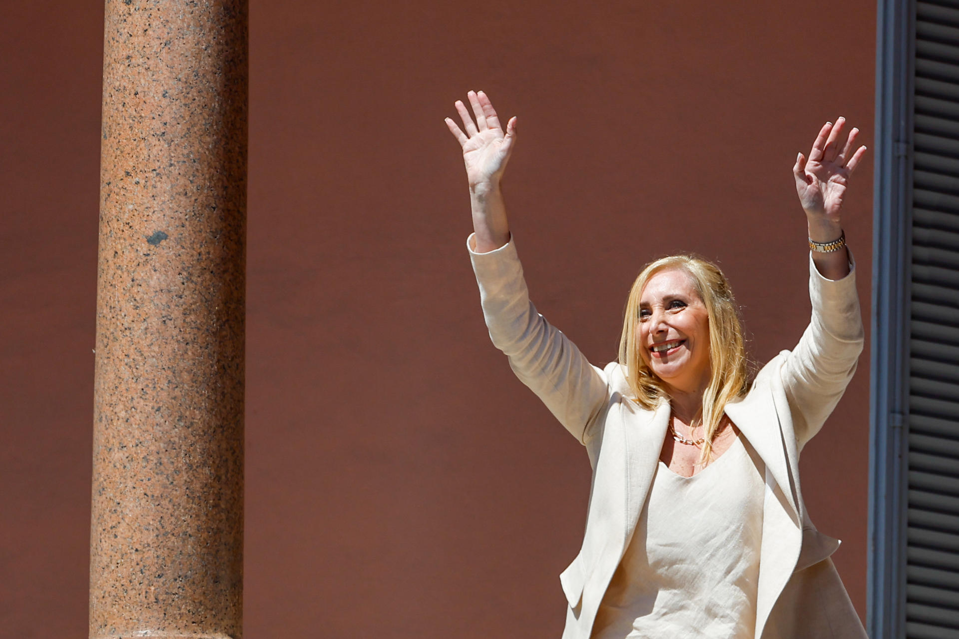 Fotografía del 10 de diciembre de 2023 de Karina Milei, hermana del presidente de Argentina, Javier Milei, en Buenos Aires (Argentina). EFE/Juan Ignacio roncoroni