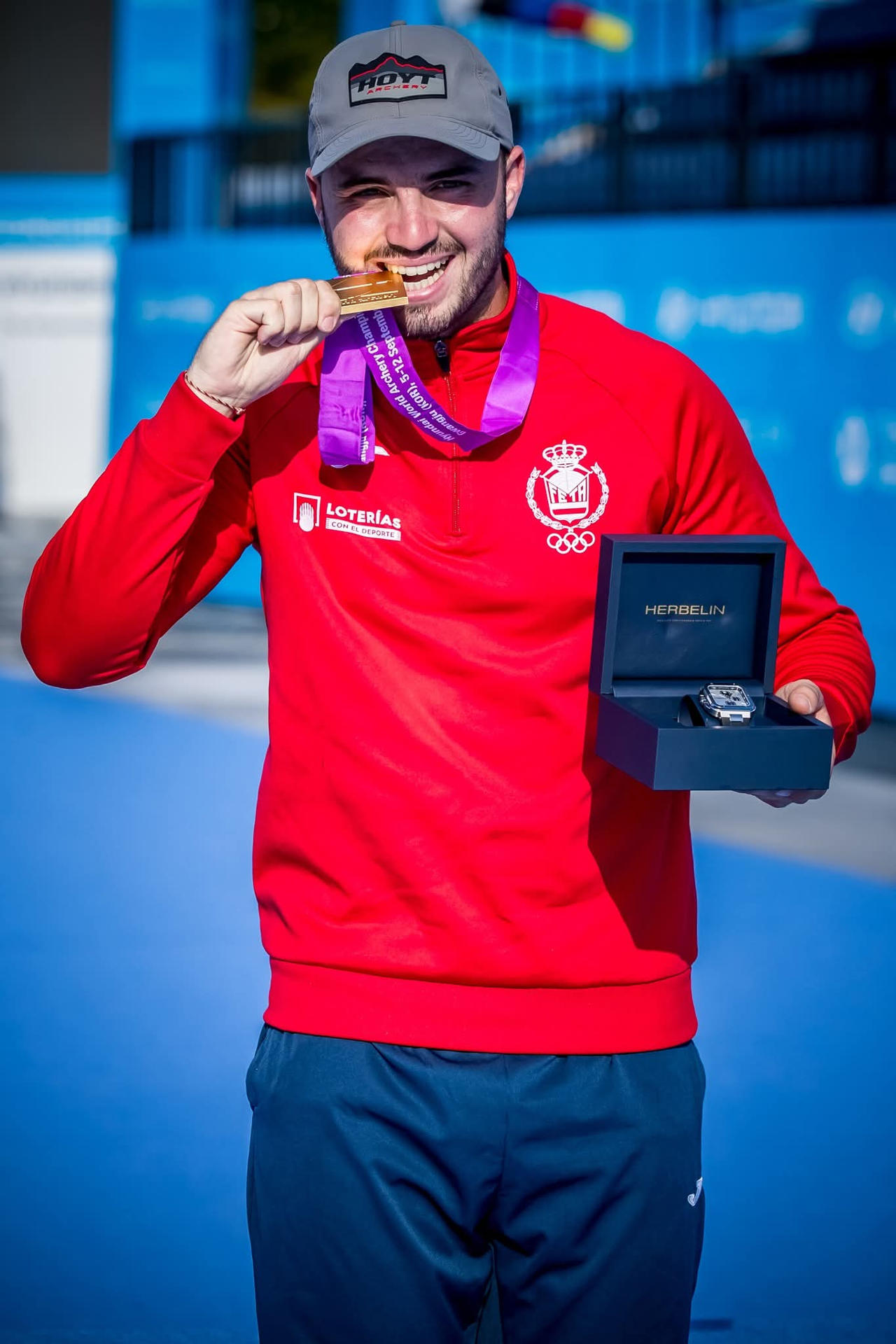 El tirador español Andrés Temiño volvió a hacer historia al proclamarse este jueves campeón del mundo de recurvo individual en los Mundiales de tiro con arco que se disputan en Gwangju (Corea del Sur). EFE/Federación española de tiro con arco / SOLO USO EDITORIAL/SOLO DISPONIBLE PARA ILUSTRAR LA NOTICIA QUE ACOMPAÑA (CRÉDITO OBLIGATORIO)