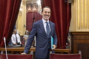 El presidente del Parlament balear, Gabriel Le Senne, líder de Vox en Baleares en una imagen de archivo. EFE/Cati Cladera