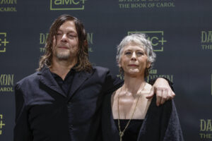 Los actores estadounidenses Melissa McBride (d) y Norman Reedus, en una imagen de archivo. EFE/ Juanjo Martín