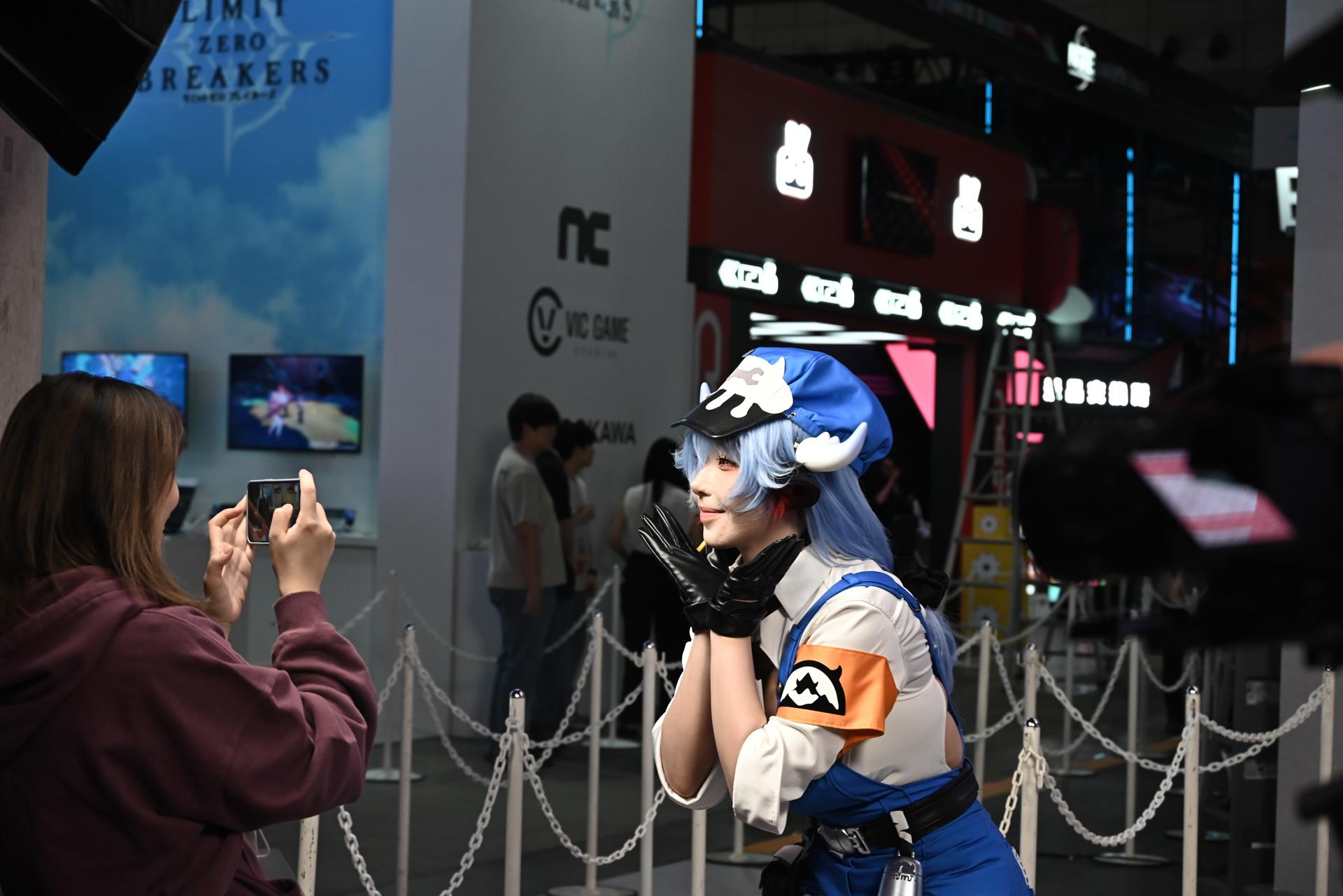 La feria Tokyo Game Show en el centro de convenciones Makuhari Messe, situado en la localidad de Chiba al este de Tokio. EFE/EPA/SOICHIRO KORIYAMA