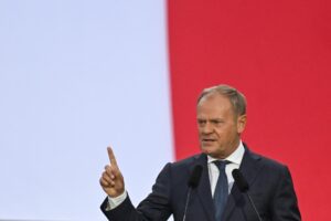Imagen de Archivo del primer ministro polaco, Donald Tusk.
EFE/EPA/ADAM WARZAWA POLAND OUT
//////////
Gdansk (Poland), 01/09/2025.- Polish Prime Minister Donald Tusk speaks during a ceremony marking the 86th anniversary of the outbreak of World War II at the Monument to the Defenders of Westerplatte in the Westerplatte peninsula, in Gdansk, Poland, 01 September 2025. World War II began when the German Navy destroyer 'Schleswig-Holstein' fired on the Westerplatte fortifications at 04:45am on 01 September 1939. (Polonia) EFE/EPA/ADAM WARZAWA POLAND OUT
