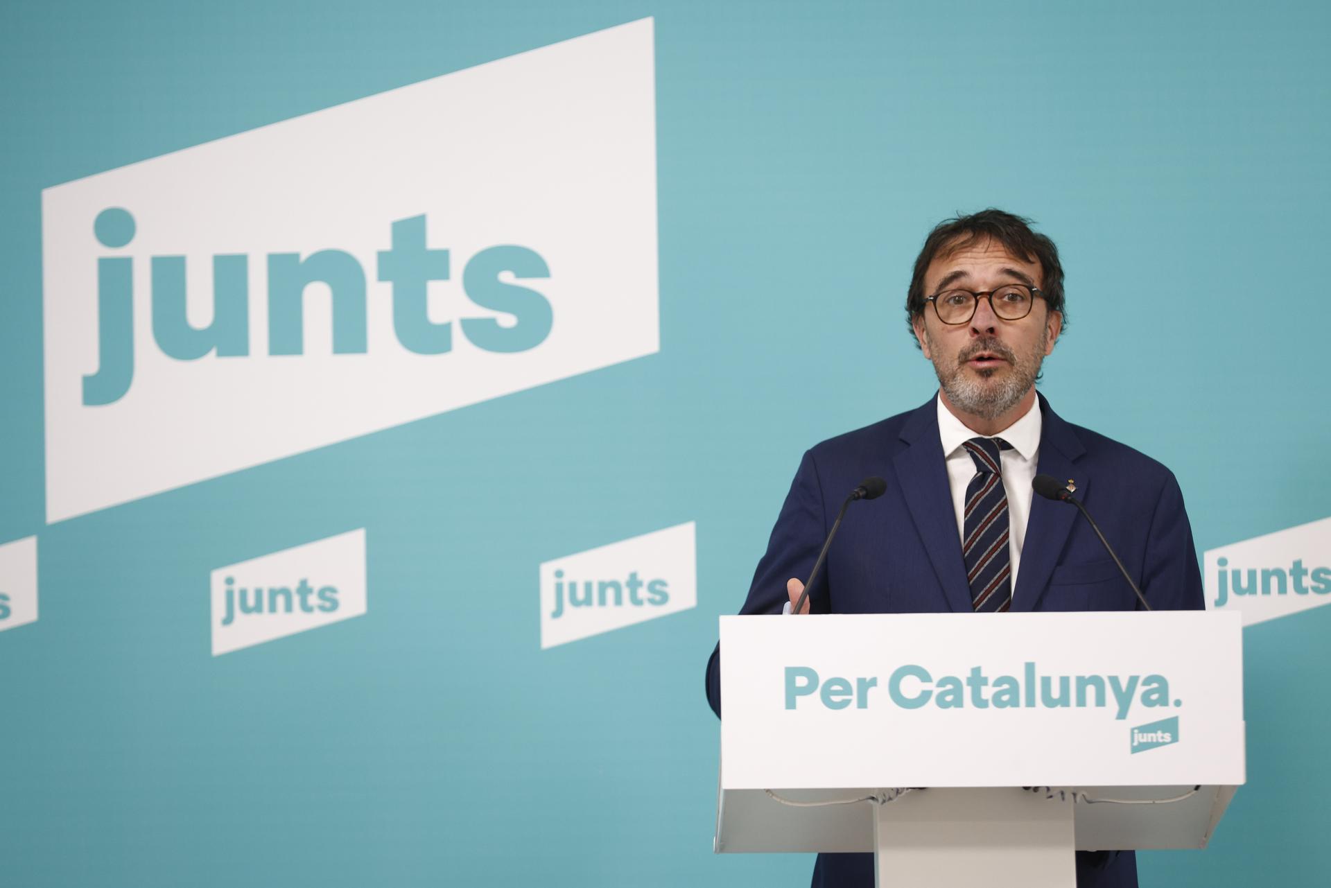 Imagen de archivo del vicepresidente y portavoz de JxCat, Josep Rius. EFE/Quique García