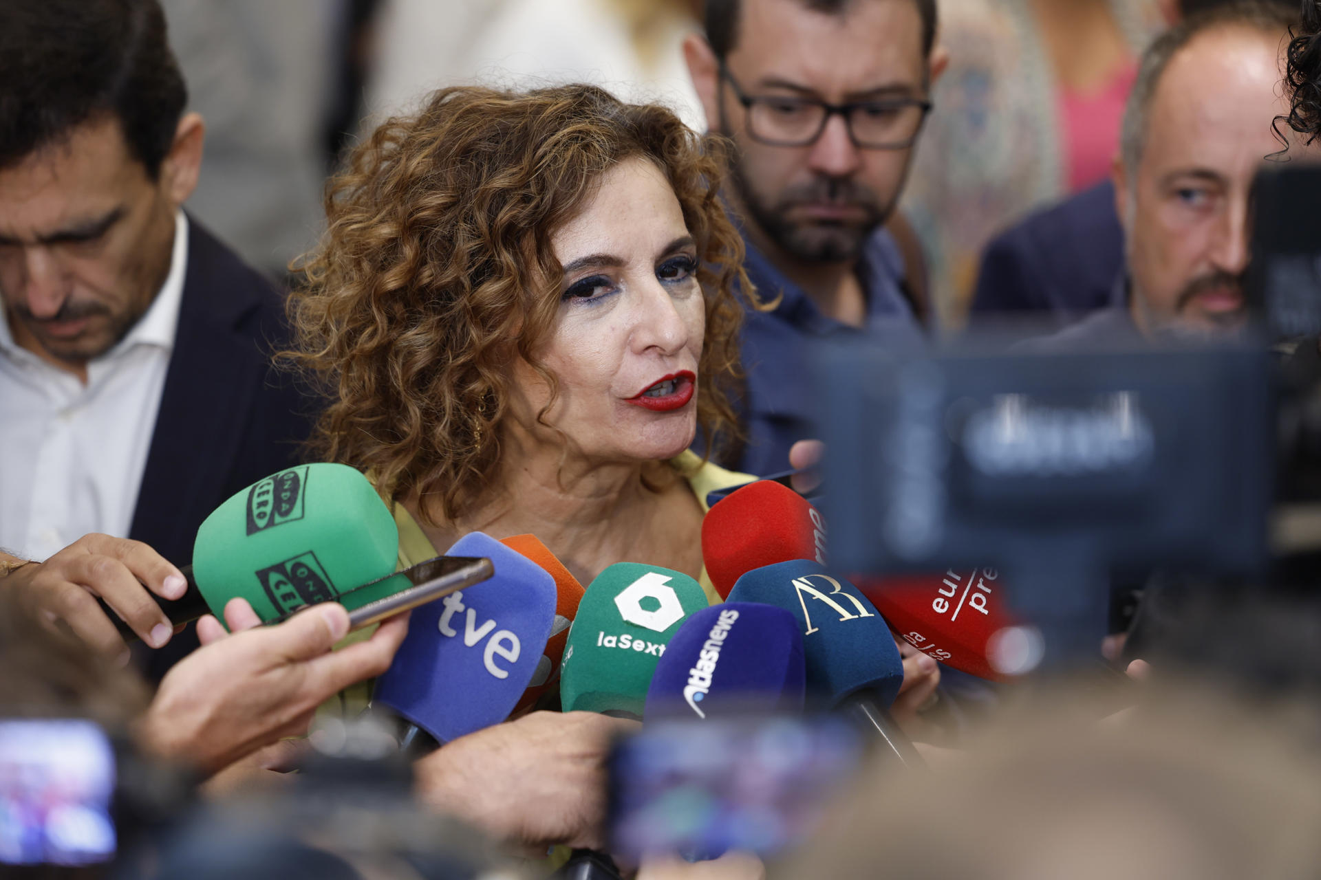 La vicepresidenta primera del Gobierno, María Jesús Montero en una imagen de archivo. EFE/ Javier Lizón