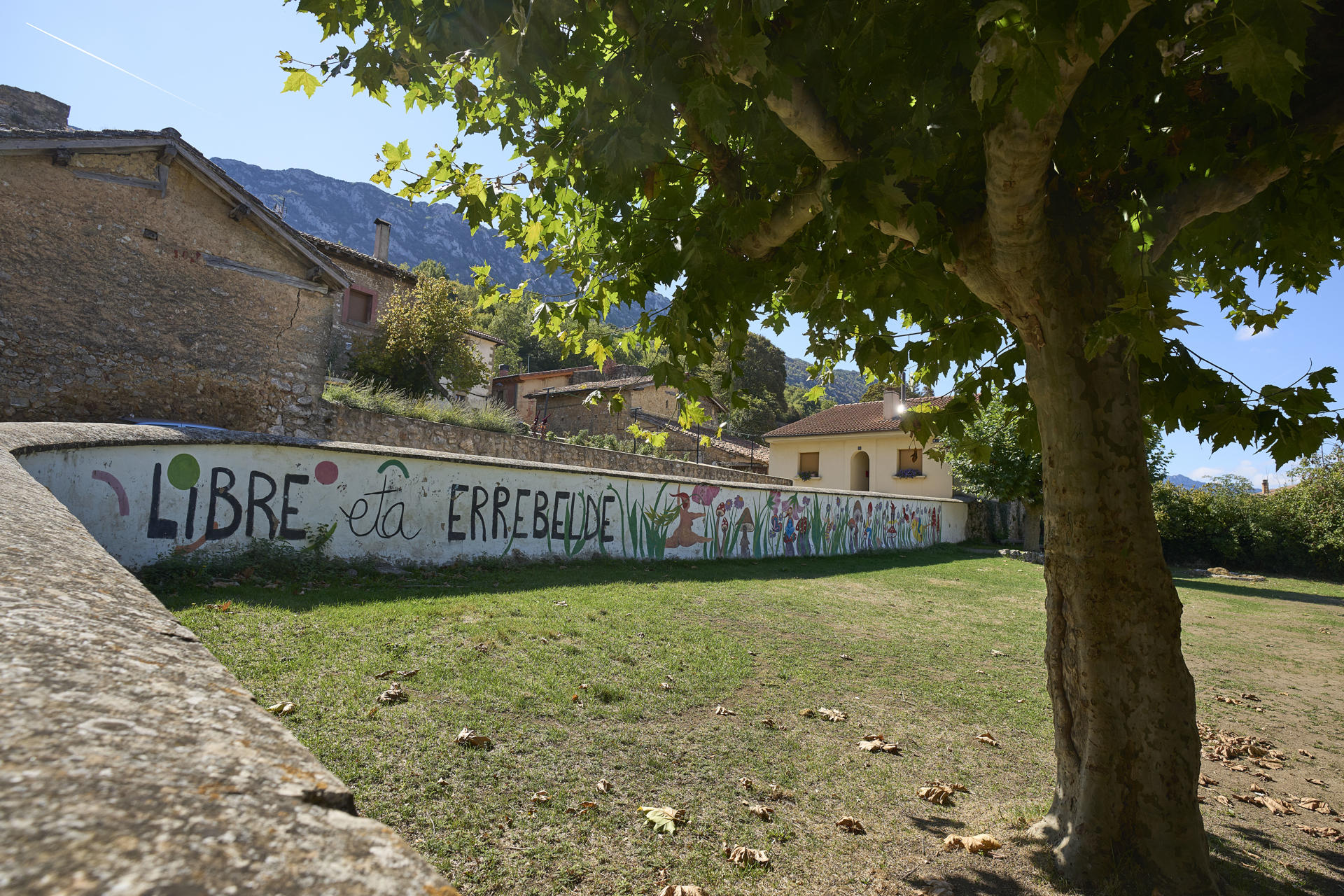 Vista del lugar donde se celebra el campamento de Bernedo (Álava). EFE/ Adrián Ruiz Hierro
