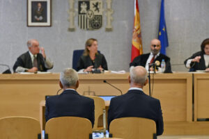 Imagen de archivo ( 22/09/2025).- Vista del juicio contra excomisario José Villarejo en la Audiencia Nacional en San Fernando de Henares, Madrid, por la pieza 8 del caso Tándem, que se refiere a un informe sobre el empresario marbellí Felipe Gómez Zotano en el marco de una disputa económica que mantenía con una mujer por un asunto inmobiliario. EFE/ Fernando Villar POOL