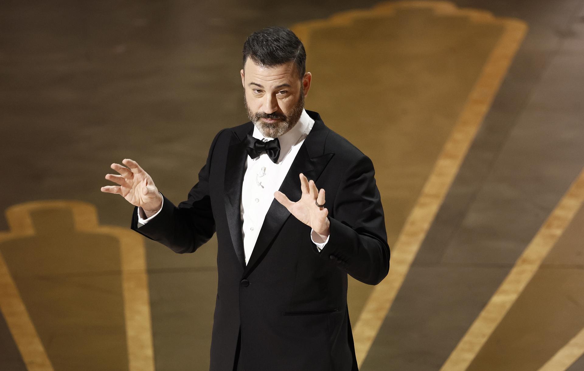 El presentador estadounidense Jimmy Kimmel en una foto de archivo. EFE/EPA/ETIENNE LAURENT