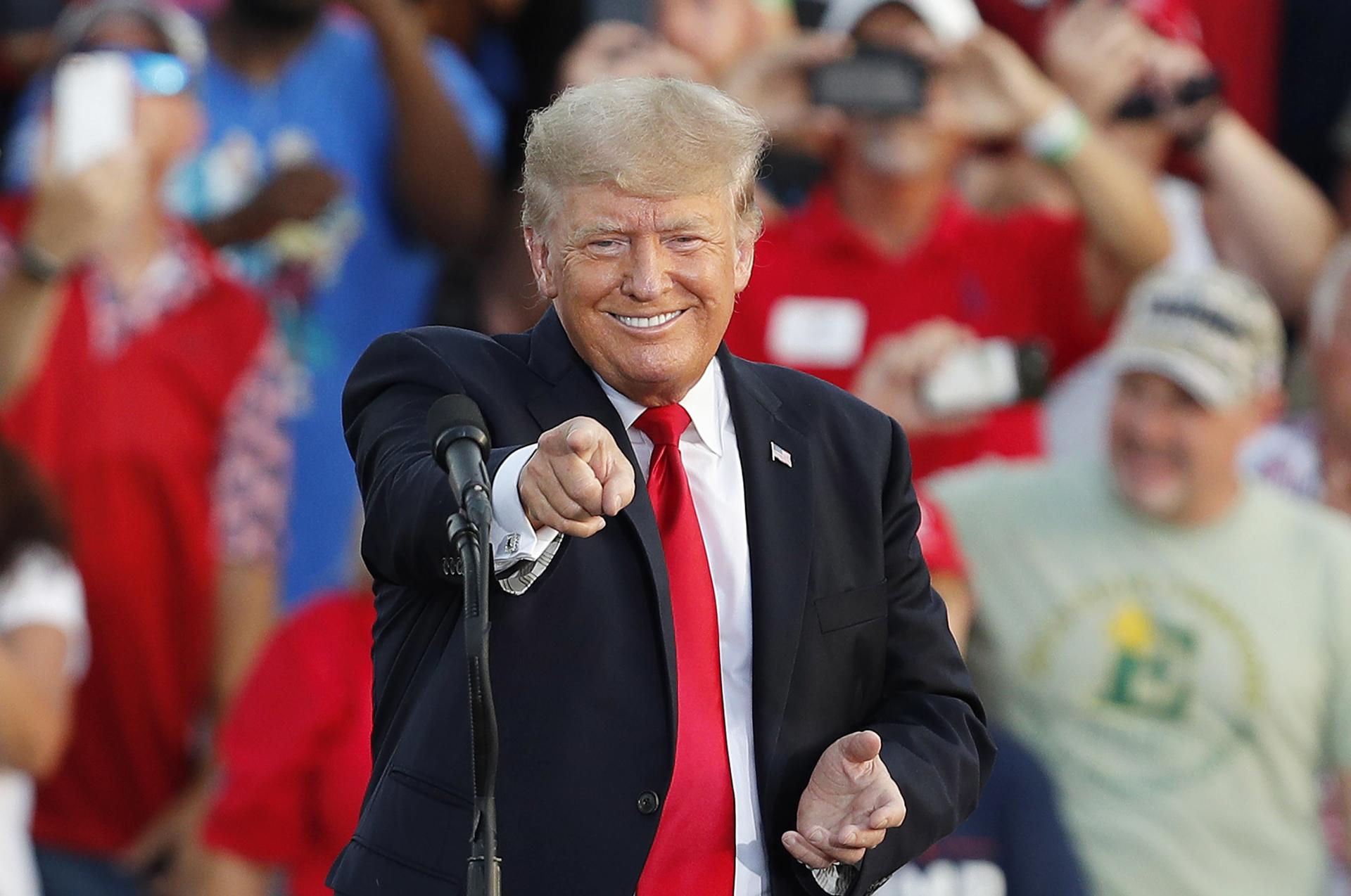 Imagen de archivo del presidente de EE.UU., Donald Trump. EFE/EPA/DAVID MAXWELL
RESUMEN FOTOS DEL AÑO DE EPA 2021 JUNIO