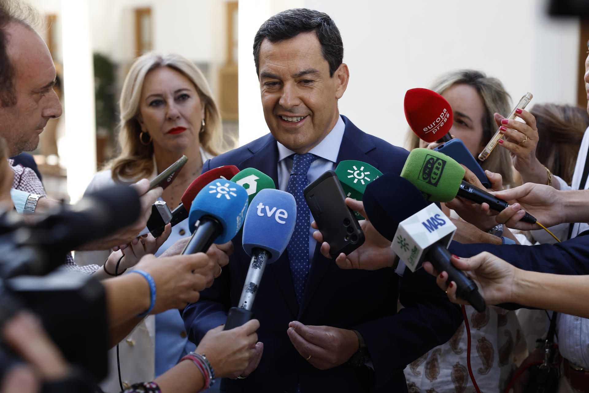 El presidente de la Junta de Andalucía, Juanma Moreno. EFE/Julio Muñoz